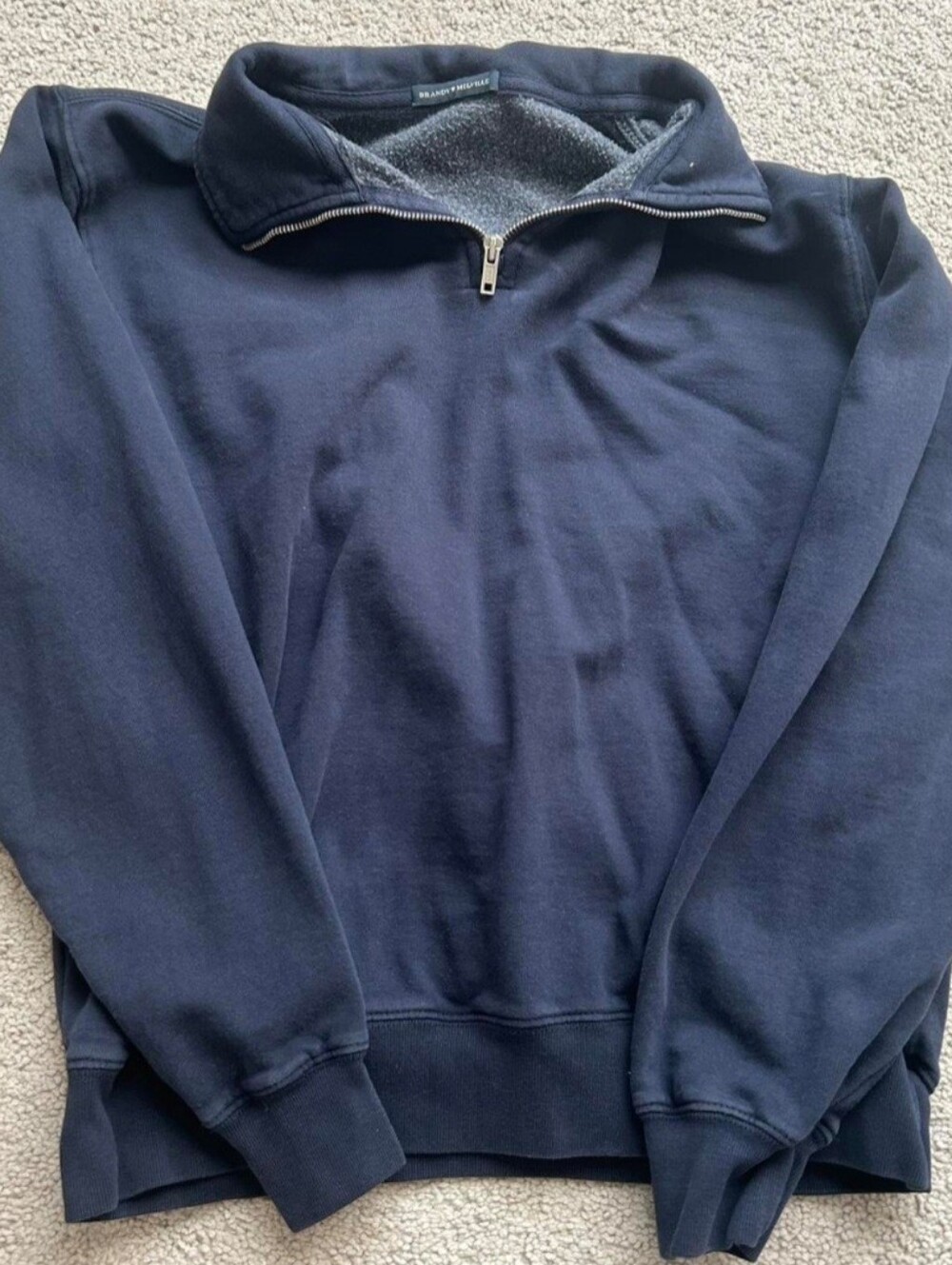 BRANDY MELVILLE - QUARTER ZIP (NAVY)